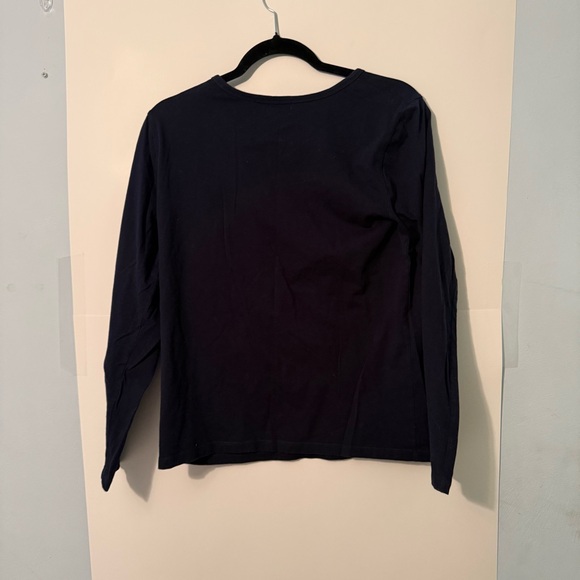 Lauren Ralph Lauren Embroidered Navy Long Sleeve Tee “Lauren Active” - Picture 5 of 7